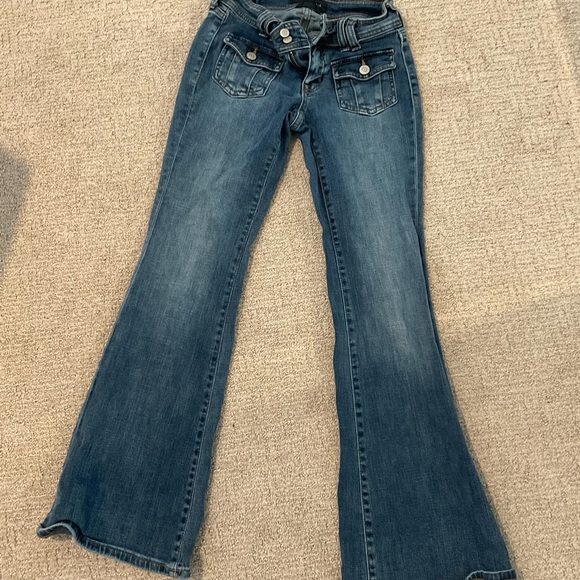 Aeropostale Dark Blue Flare Jeans - Picture 1 of 3